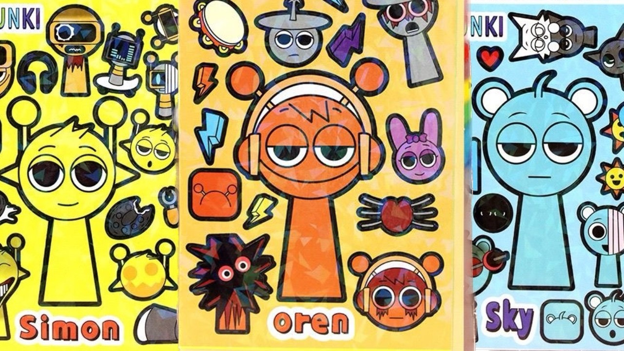 Relaxing Sprunki ASMR |  Adorable Characters #asmr #sticker #sprunki #art #asmrvideo