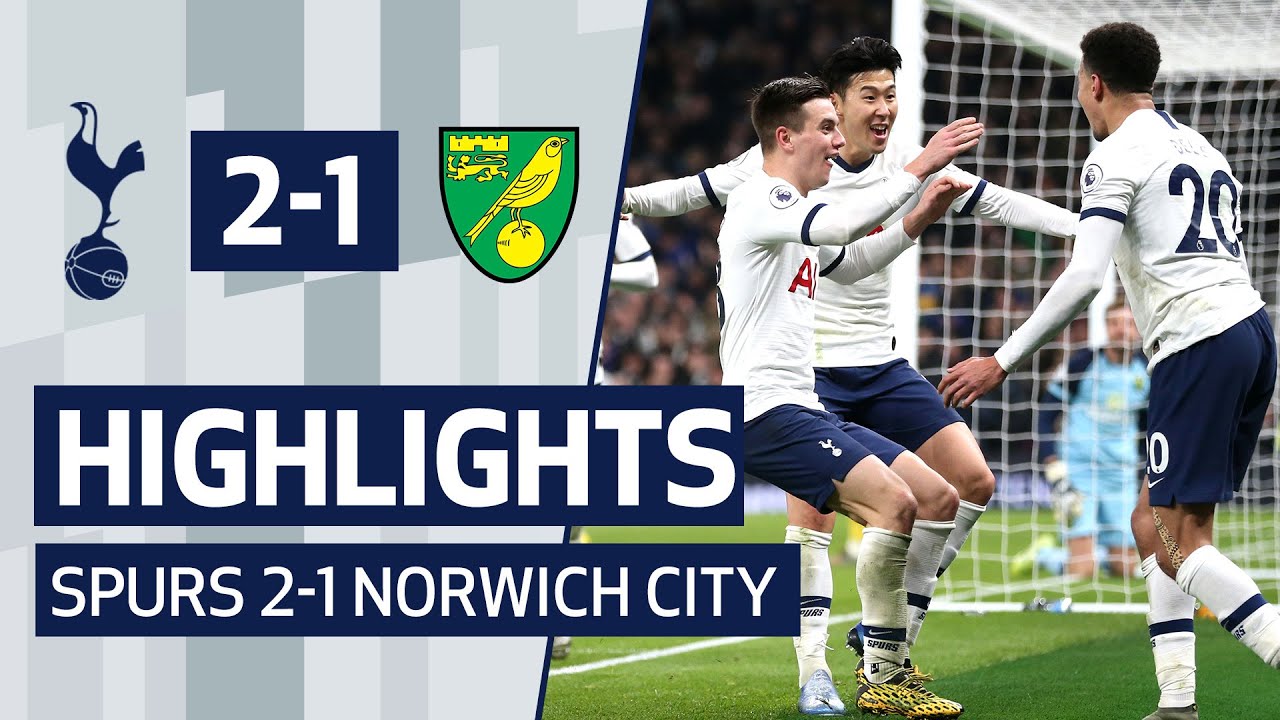 HIGHLIGHTS SPURS 2-1 NORWICH CITY Dele and Son seal Norwich win