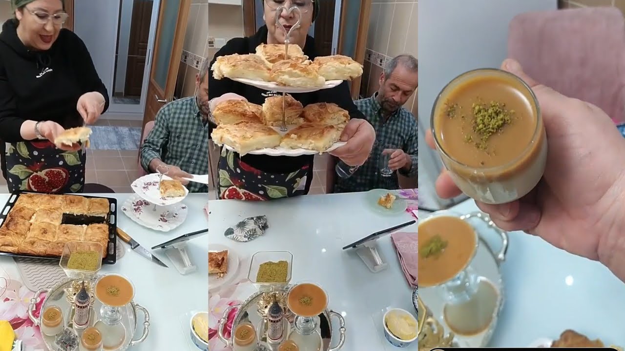 بوراك تركي قنبلة في البنة وتحلية محلبي رائعة مع سيدة نزيهة جزائرية مقيمة في تركيا bourak turc