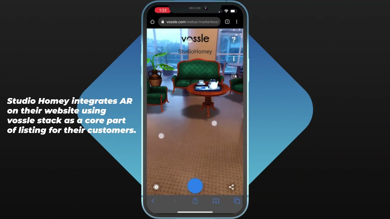 Studio Homey - Furniture eCommerce with Vossle WebAR