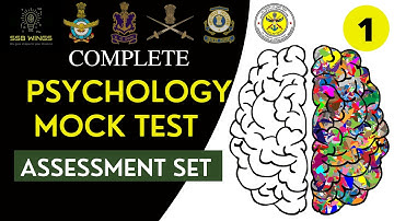 Complete psychology test | SSB Psychology test | SSB PSYCH TEST | ICG Coastguard FSB psychology test