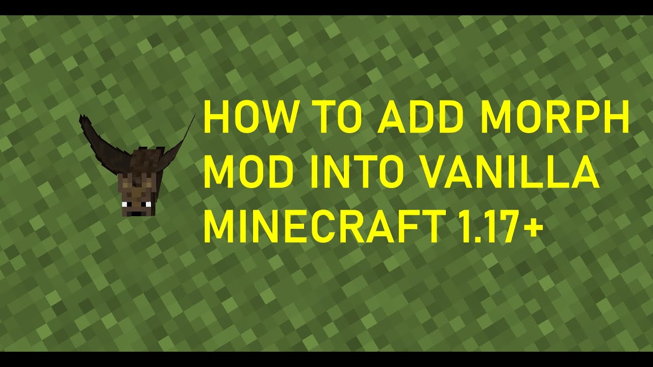 How to add Morph Mod into Vanilla Minecraft 1.17+ - YouTube