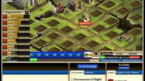 How to set up your Raids and Cross Reinforce your self in Kingdoms Of Camelot