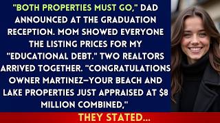 During Graduation, Parents Said ＂Selling Beach House AND Lake House For You＂—Then Both Realtor