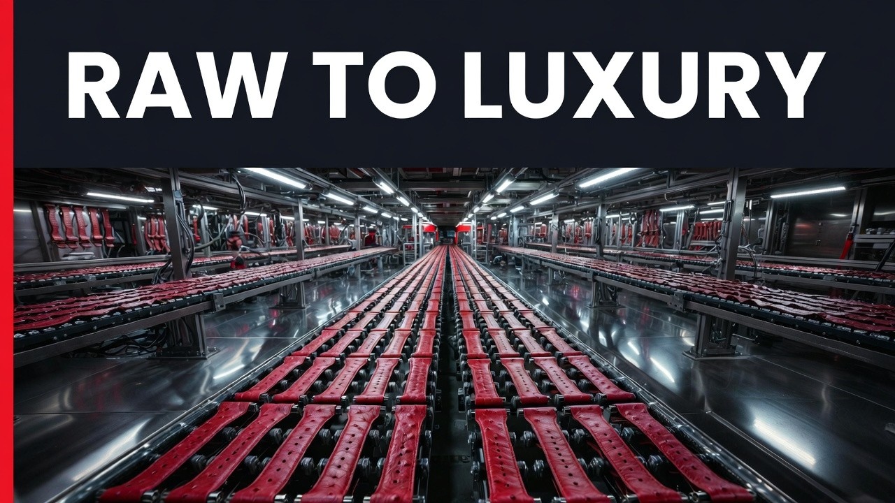 Inside the Ostrich Leather Factory (Full Process) | How Luxury Watch Straps Are Made in UK
