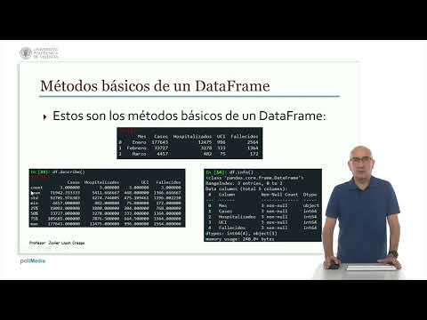Pandas: Métodos básicos de un DataFrame | 7/77 | UPV
