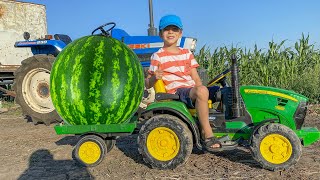 RC Truck watermelons fun race with Damian and Darius