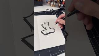 How To Do a Graffiti Number 1 | For beginners… ✍️🔥 #graffiti #graffititutorial