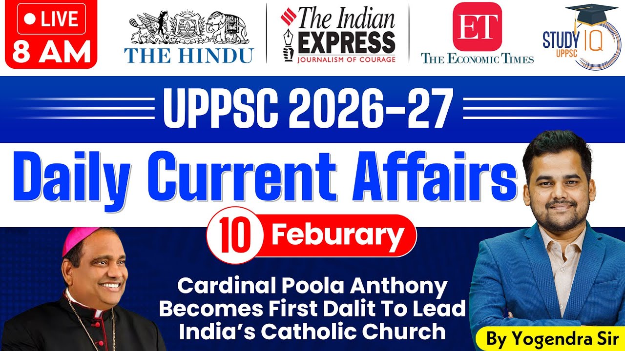 Daily Current Affairs 2026 | Current Affairs Today 10 February Current Affairs for UPPCS & RO/ARO