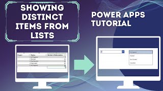How To Show Unique or Distinct Values From A Column In Power Apps