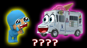 5 Pocoyo & Ice Cream Truck Help Balloon Sound Variations in 63 Seconds