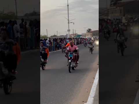 Ghana got talent. Motor bikes on display