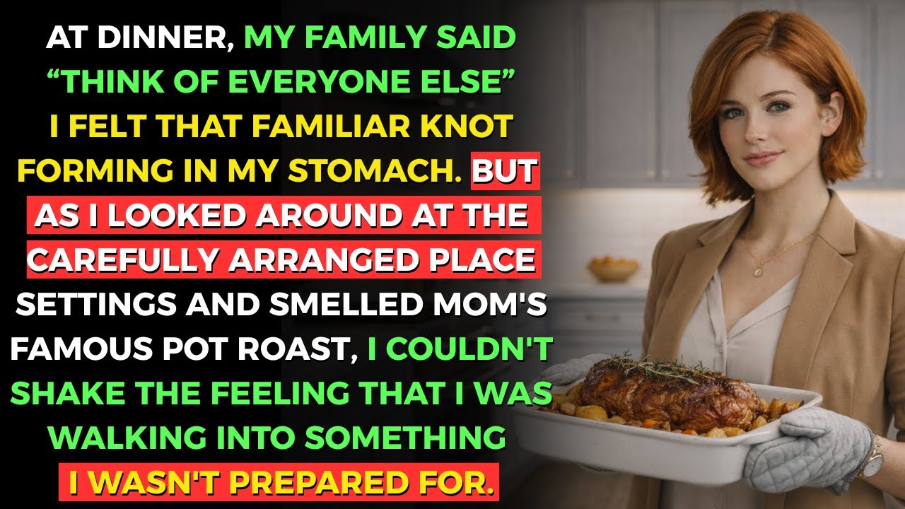 At Dinner, My Family Said “Think of Everyone Else” — So I Thought of Myself