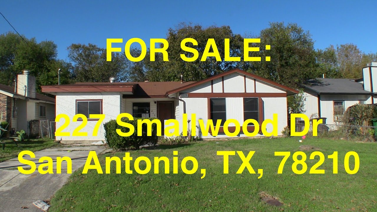 San Antonio HUD Homes HUD King tours 227 Smallwood Dr. YouTube