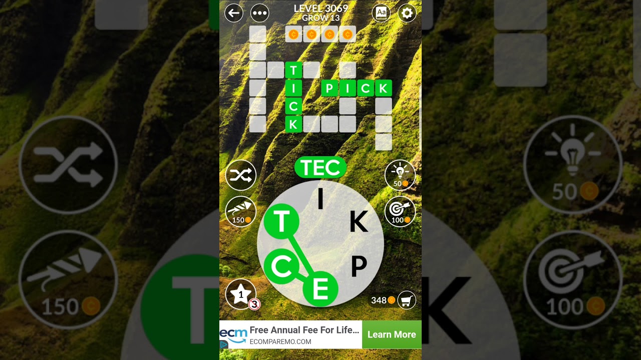 Wordscape Answer Grow 13 Rainforest