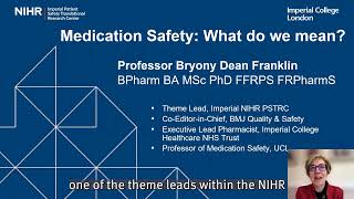 WPSD 2022 - Session 1: Medication Safety - What do we mean?