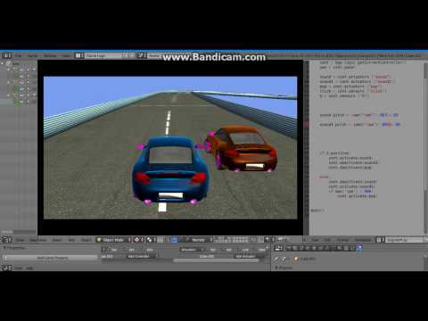 Blender Game Engine - Racing AI test part# 2