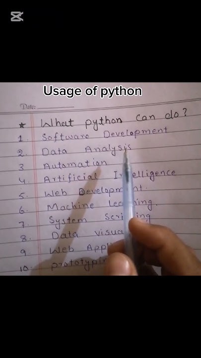 Python language use in which field. A Detail vedio on python usage ...