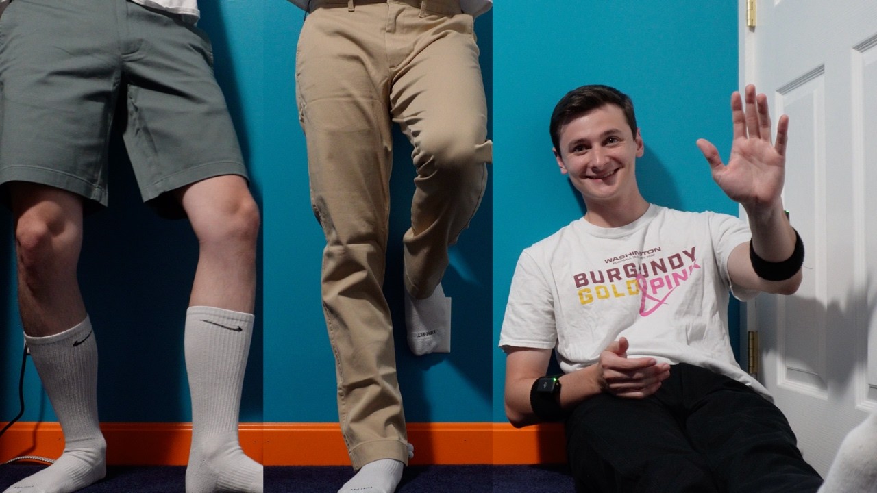 ASMR lower Body Tapping & NEW clothes Scratching