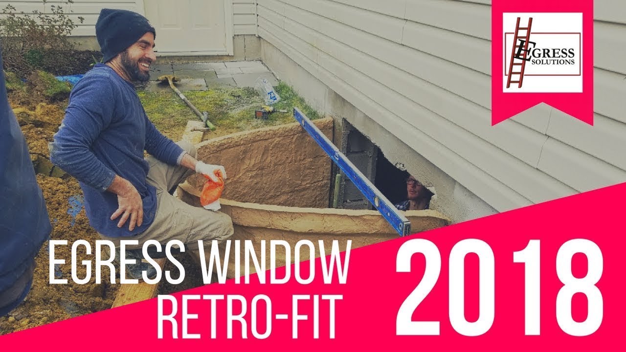 EGRESS SOLUTIONS How To Reftro-Fit A Basement Egress Window System Into ...