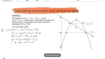 11 PARABOLA Calculating lengths
