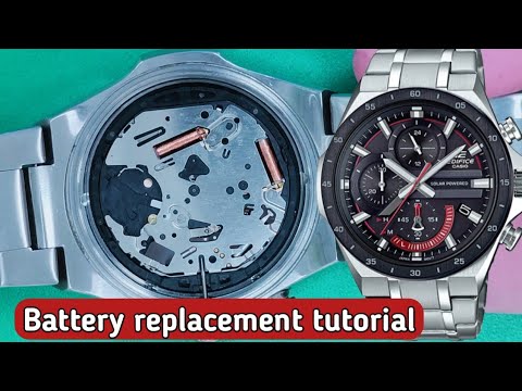 How to replace the battery on Casio Edifice EQS-920 - YouTube