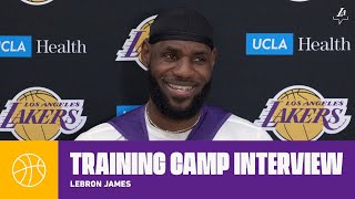 LeBron discusses his relationship with Coach Vogel, and Opening Night excitement | Lakers Practice