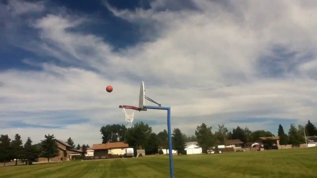Huge half court basketball shot YouTube