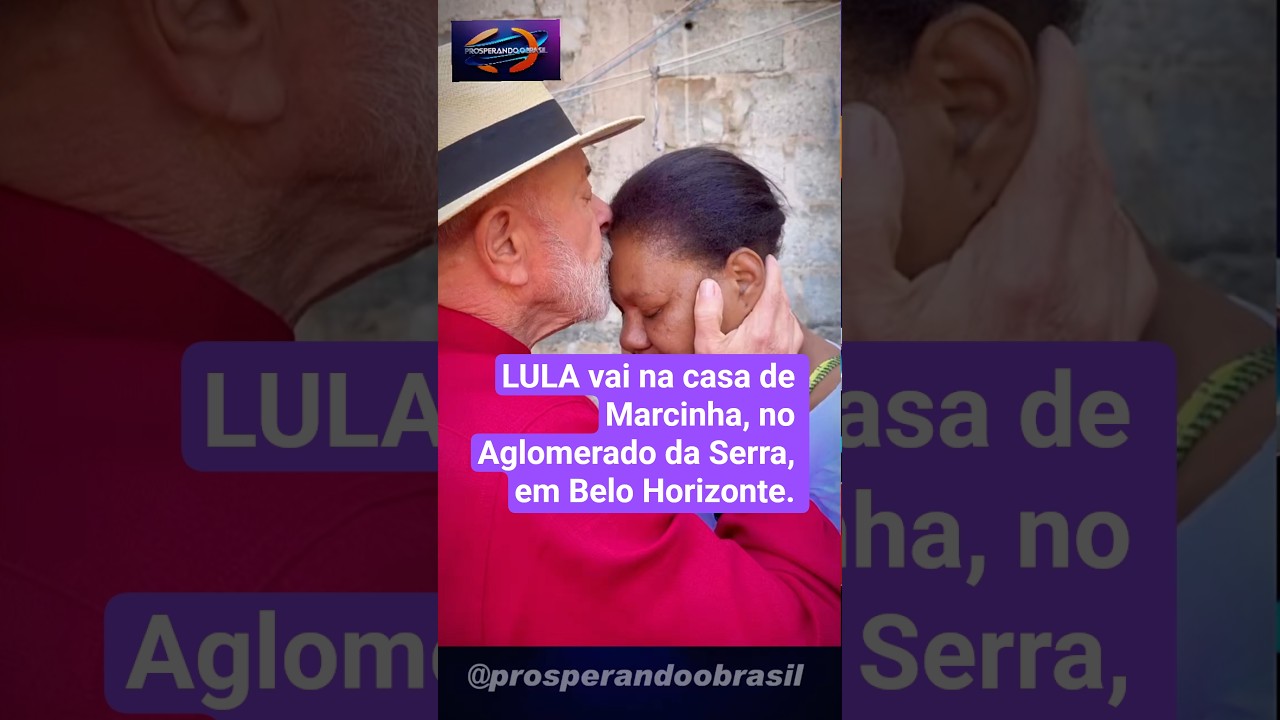 LULA vai na casa de Marcinha, no Aglomerado da Serra, em Belo Horizonte. 