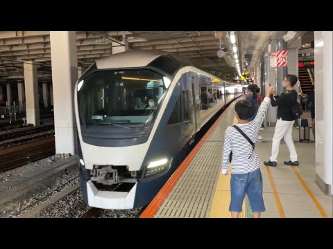 【特急サフィール踊り子E261系】新宿駅到着