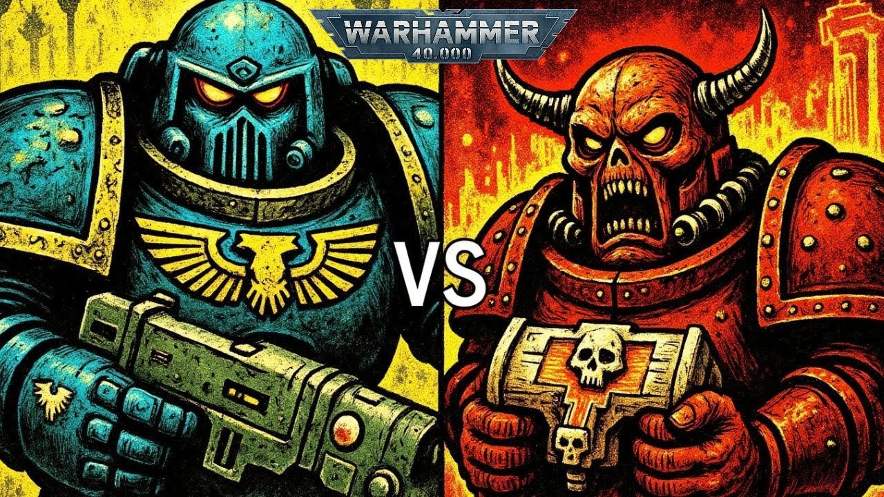 Co się dzieje, gdy lojalny Astartes staje przeciwko Astartesowi Chaosu w WH40K #warhammer40k