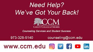 CCM Counseling - We've Got Your Back!