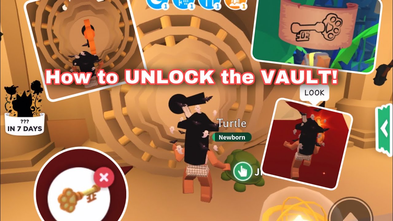 How to Get ALL THE PIECES OF The KEY To OPEN The VAULT in Adopt Me ...
