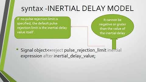 Delayes available  in VHDL