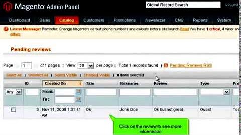 How to manage product reviews and rating in Magento Commerce