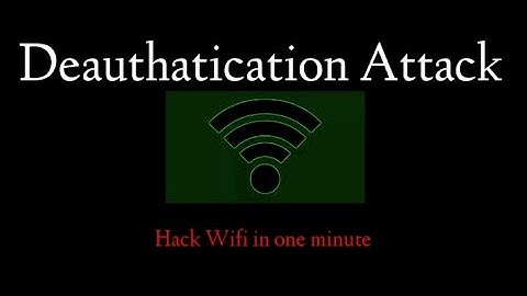 Hack Wifi in one minute using deauthentication method