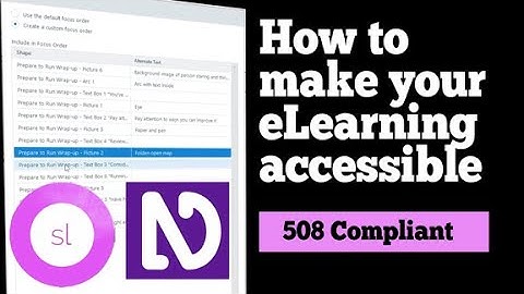 How to make your course accessible in Storyline 360 | Alt Texts