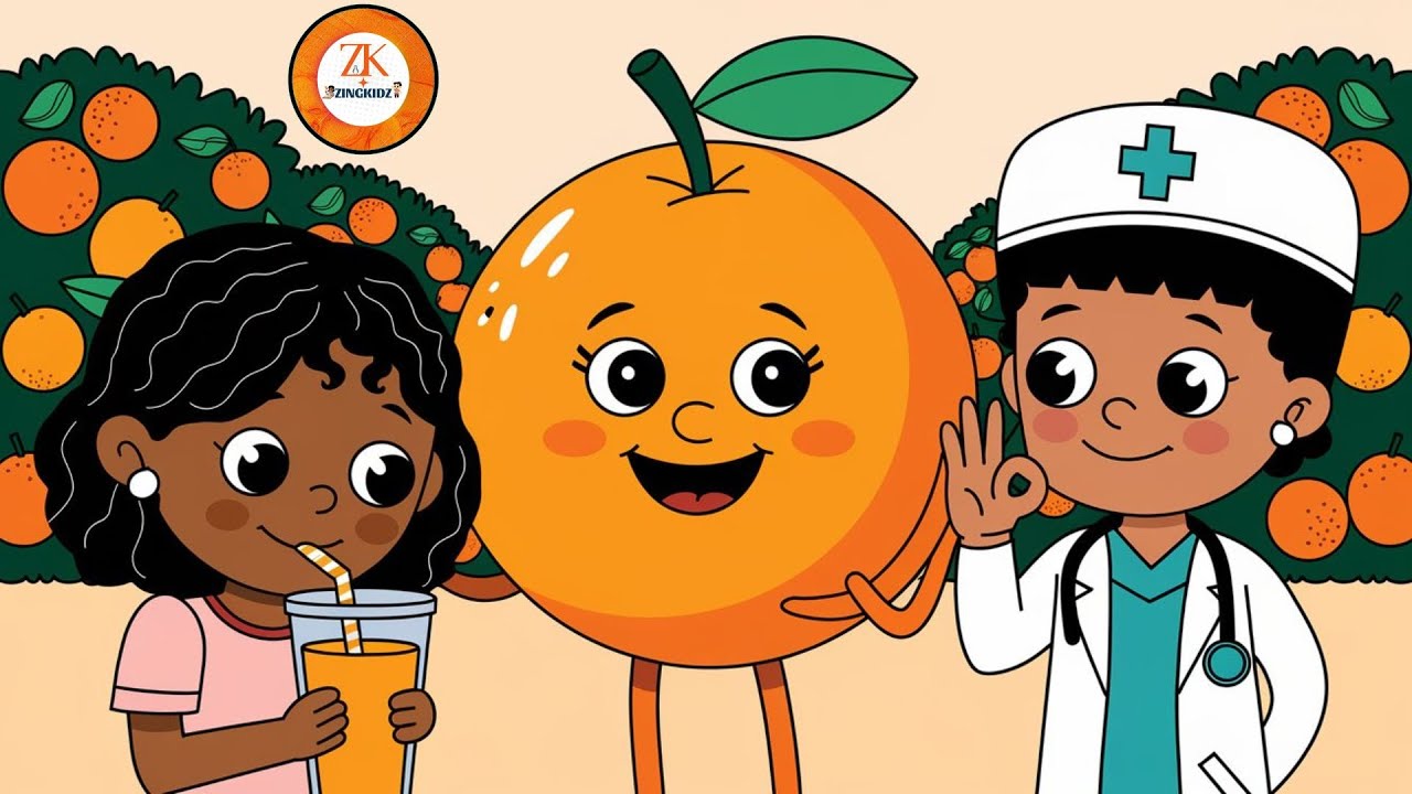Orange Fruits || Kids Songs & Nursery Rhymes || Educational Rhymes for toddlers || ZingKidz