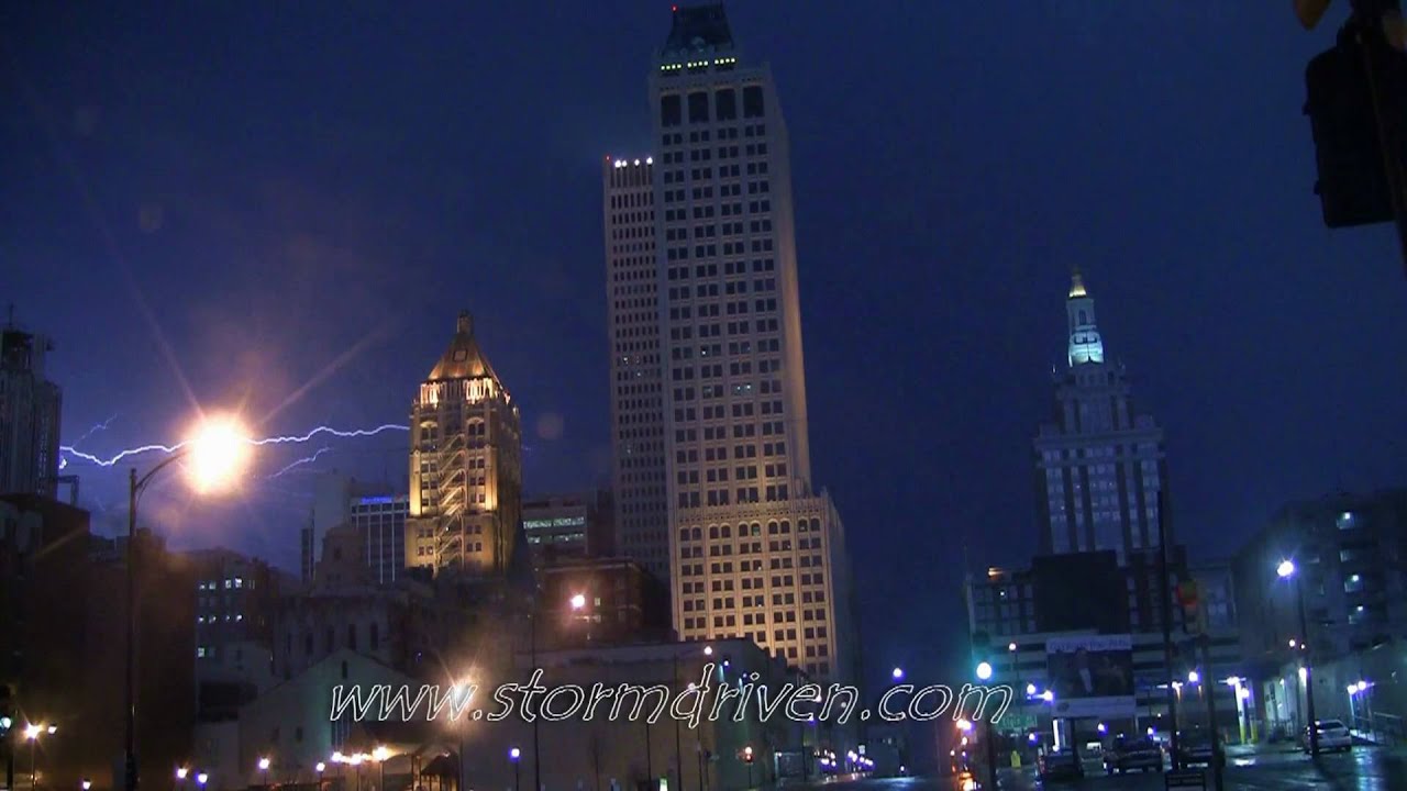 Lightning Downtown Tulsa HD YouTube