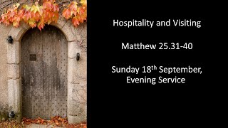 Sunday Evening Service - 18th September