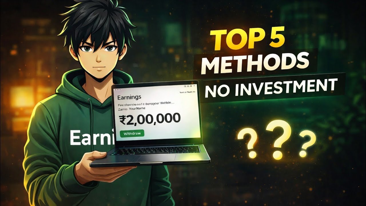 New Earning Methods Top 5 Online Earning Methods 2026 (No Investment) 💰 - YouTube