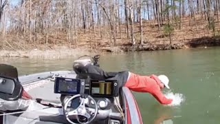 YOLOtek Powered GoPro Boat Mount Captures Lee Sandt Bare hand catch fishing bass boat camera mount