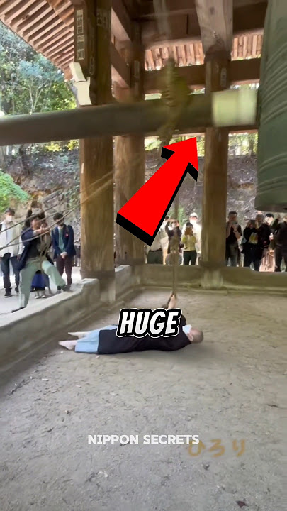 Why Japanese Temples Use Huge Bells 🔔 #japan #temple