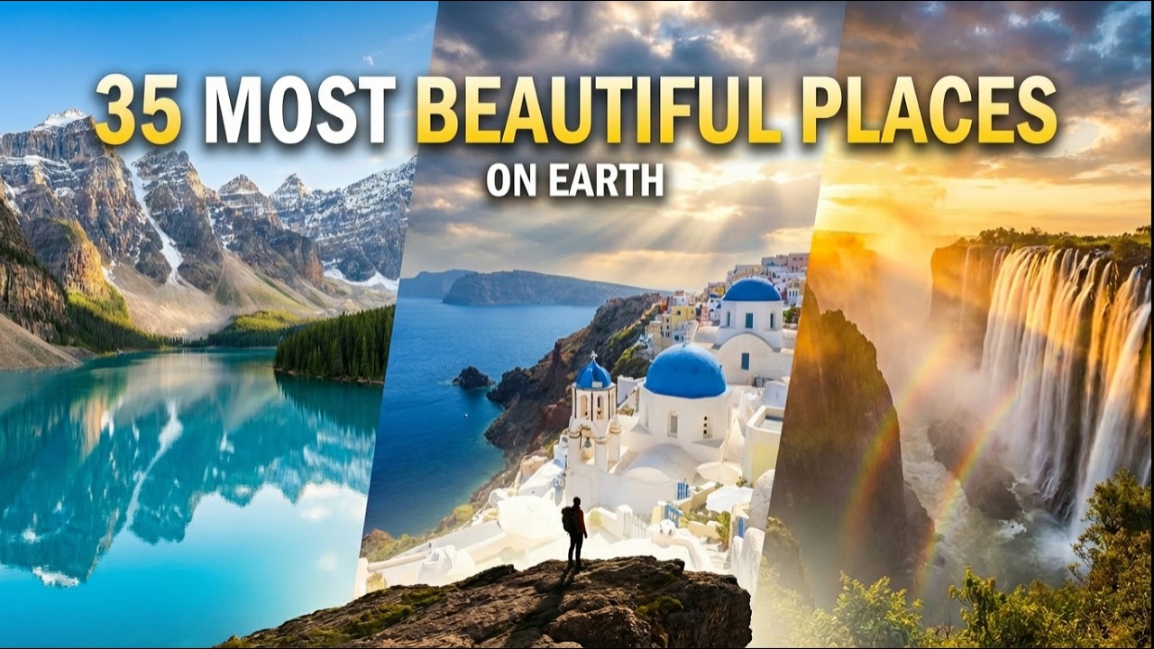 35 самых красивых мест на Земле — видео о путешествиях
