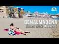 BENALMADENA MALAGA SPAIN BEACH WALK MARCH 2022, Hot Winter Beach Walk Update 2022 [4K]