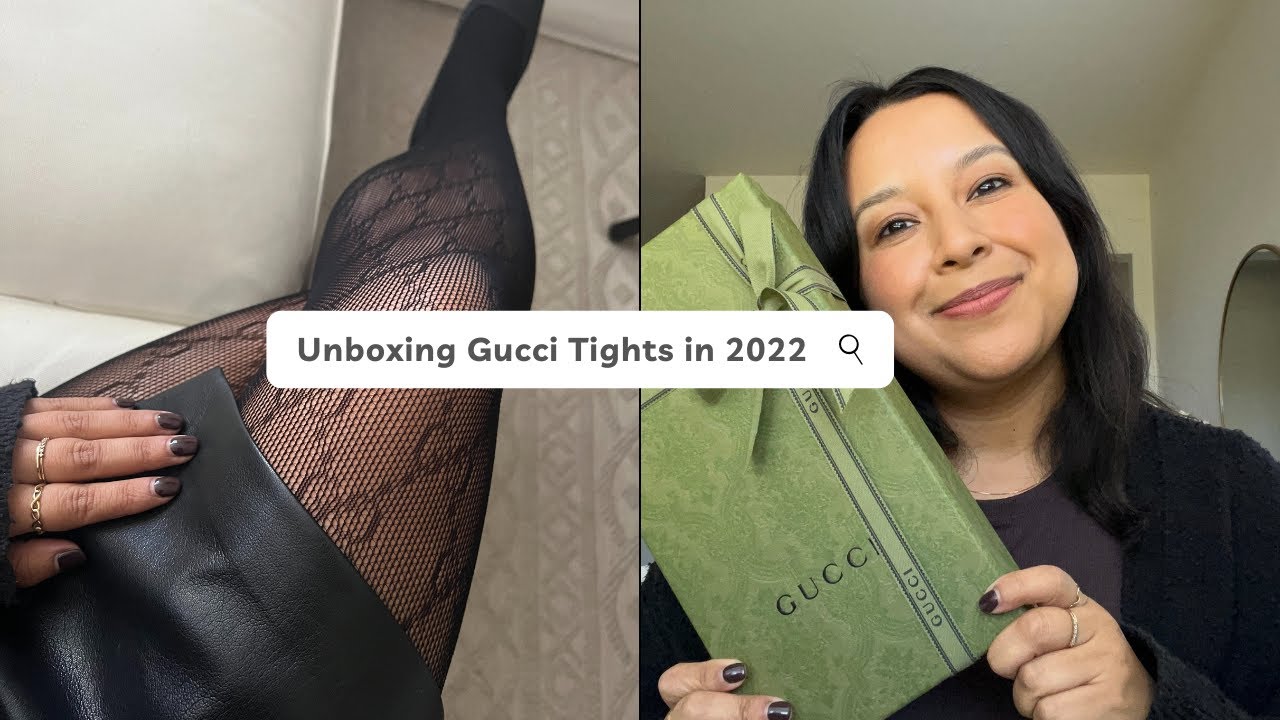 Gucci Tights  Unboxing and Try on in November 2022 #gucci #tights