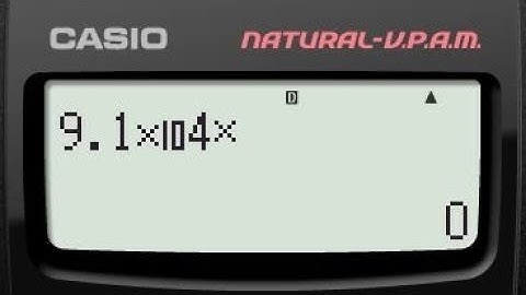 Standard Form Exam Question using Casio Calculator