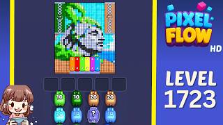 Pixel Flow Level 1723 Solution Walkthrough