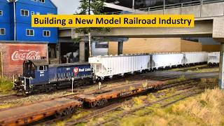 Adding a New Model Railroad Industry to the 'River Road' Shelf Layout (Part 1) | Boomer Diorama