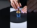【4K】【ASMR】Blue Crystal Slowly Flattened with a Brass Stamp